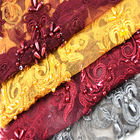 Moda Tül Boncuklu İşlemeli Dantel Kumaş Polyester El Yapımı
