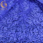 Mavi Düğün Dantel Kumaşlar MDX Zarif Çiçek Desen 135cm Genişlik