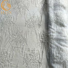 Elbiseler İçin Güzel Beyaz İşlemeli Glitter Dantel Kumaş MDX 20％ Polyester