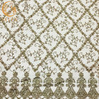 55 İnç Afrika Altın Boncuklu Glitter Sequins Nakış Polyester