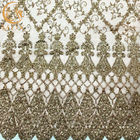 55 İnç Afrika Altın Boncuklu Glitter Sequins Nakış Polyester
